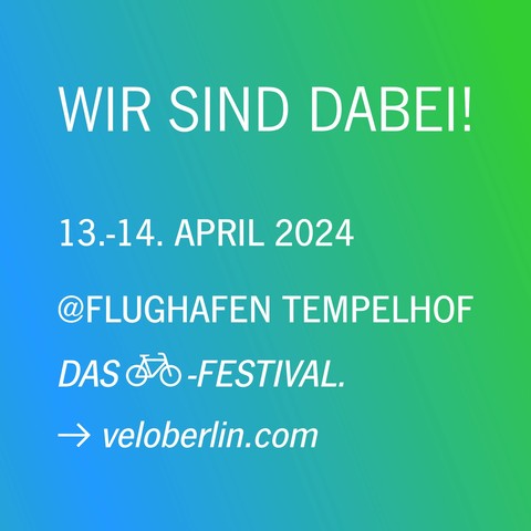 Wir sind dabei. 
14.4. Flughafen Tempelhof 11 Uhr