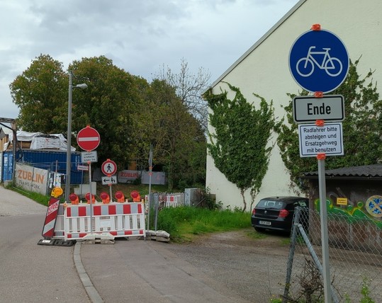 Radweg Ende Schild
