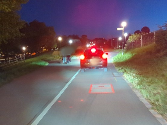 Auto vor mir auf der HRR1 im Schlossgarten
