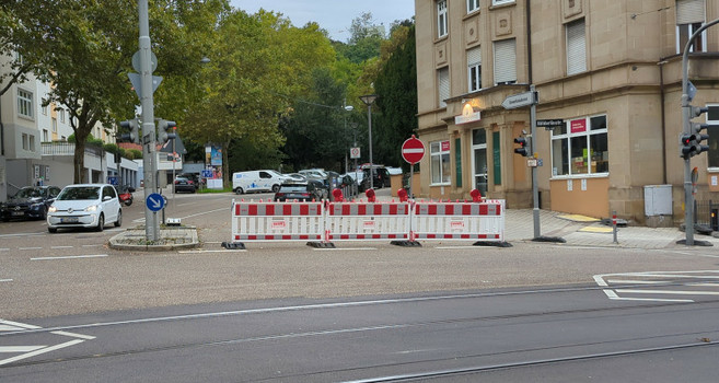 gesperrte Dillmannstraße