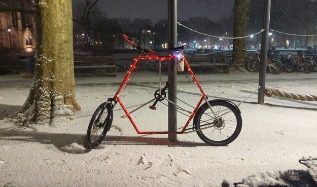 das Hexabike im Schnee