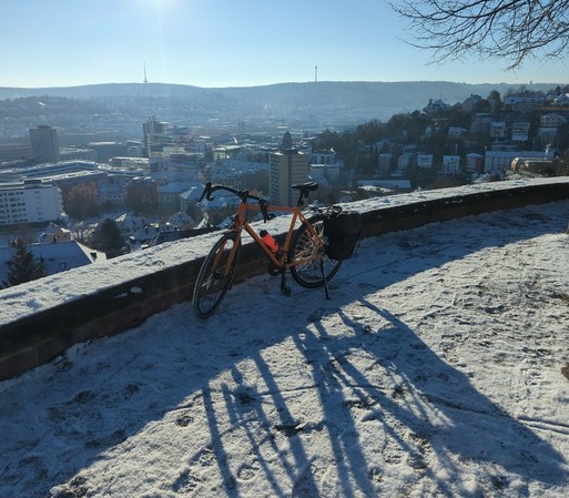 der gewohnte Ausblick von der Birkenwaldstraße