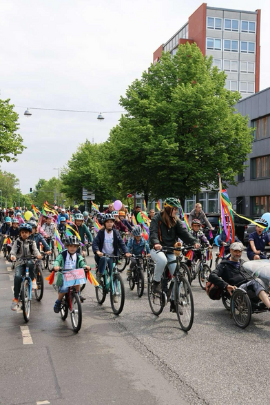 Wieder sicher 500 bei Kids Critical Mass um sicher mobil sein